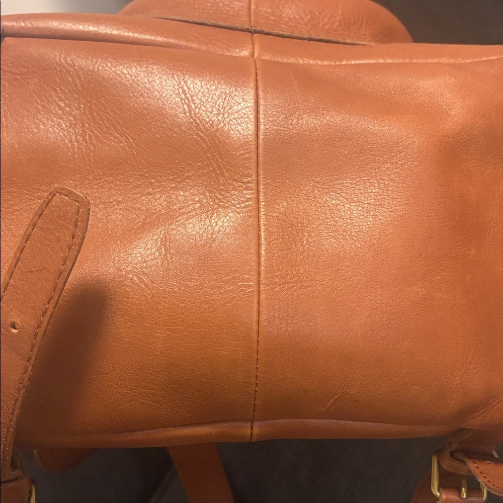 Madewell The Transport Rucksack In English Saddle NEW - Picture 10 of 11